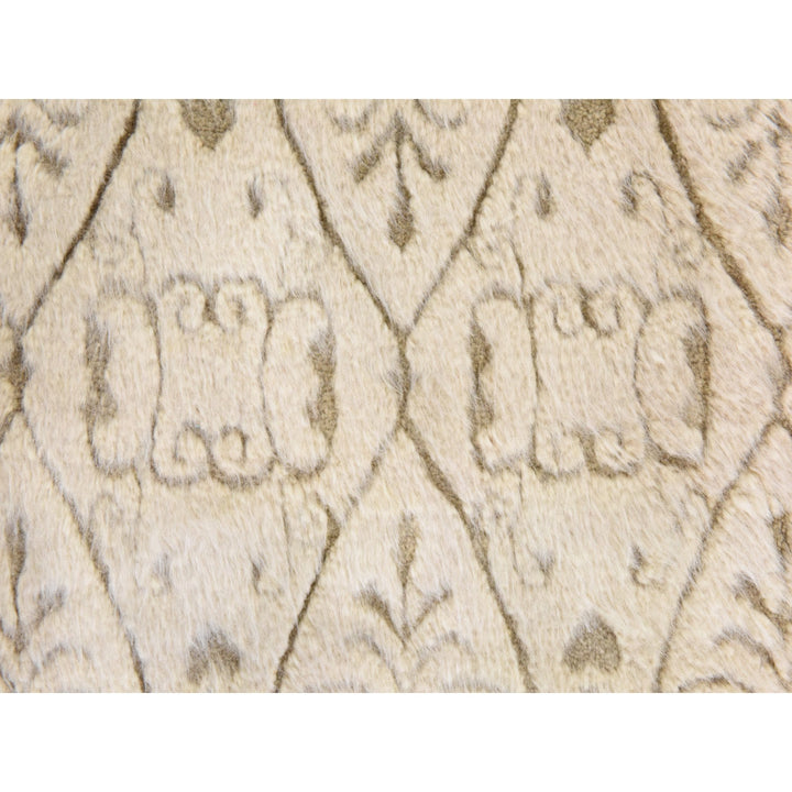 2'0" x 3'2" New Hand Knotted Beige Wool Rectangle Oriental Rug - MOA10278472
