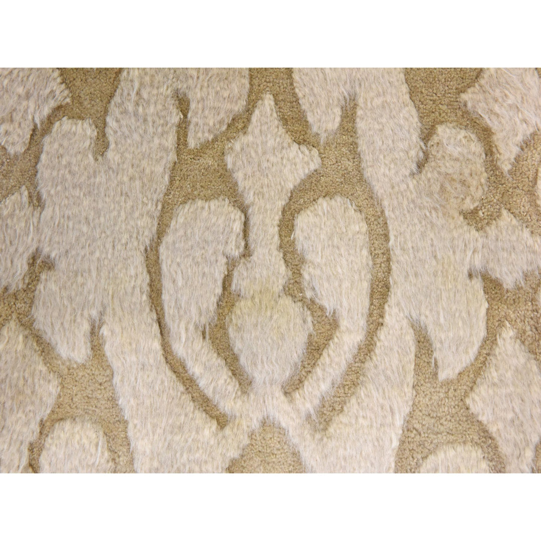 2'0" x 3'2" New Hand Knotted Beige Wool Rectangle Oriental Rug - MOA10278473