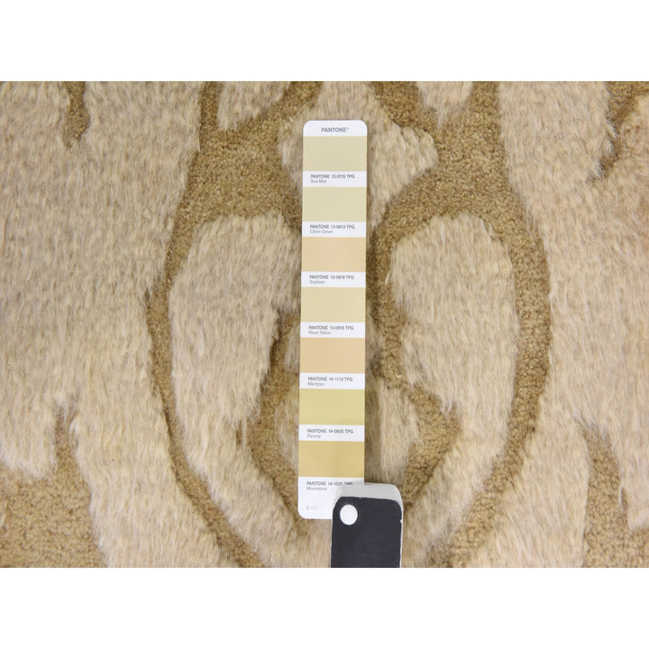 2'0" x 3'2" New Hand Knotted Beige Wool Rectangle Oriental Rug - MOA10278473
