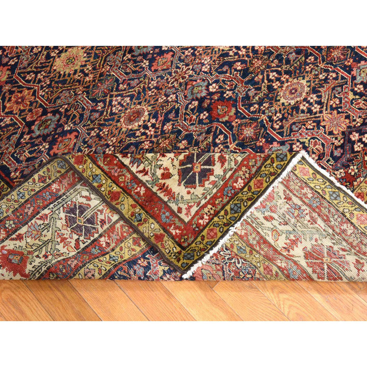 6'4" x 16'3" Vintage Hand Knotted Blue Wool Runner Oriental Rug - MOA10278475