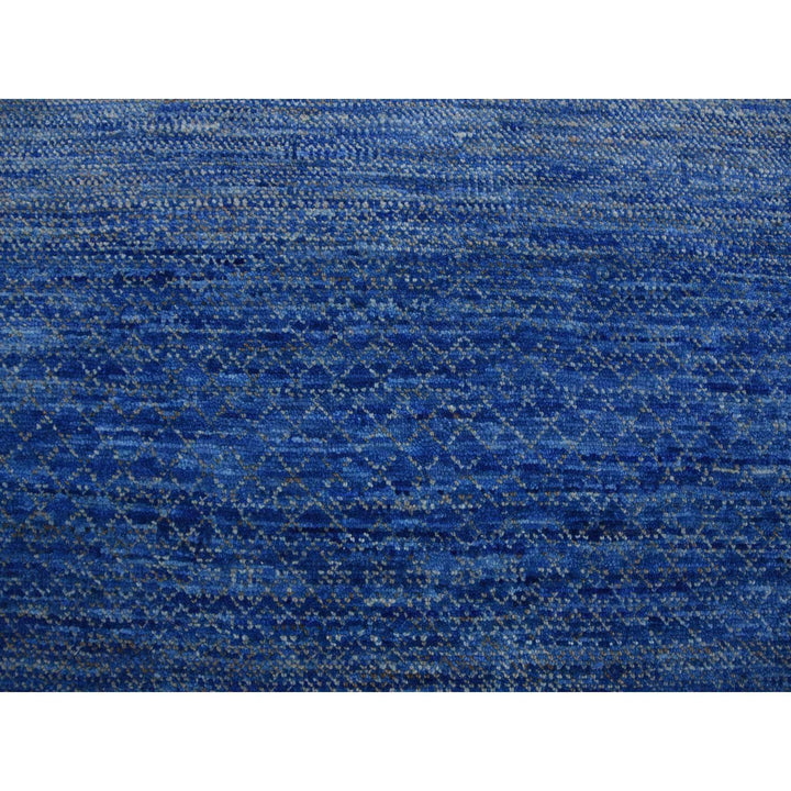 10'3" x 14'4" New Hand Knotted Blue Wool Rectangle Oriental Rug - MOA10279181