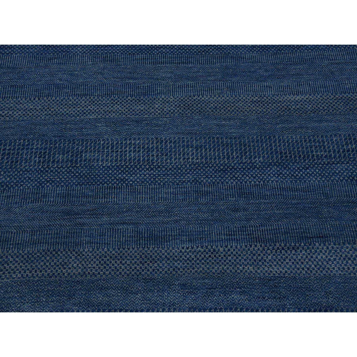 12'0" x 18'0" New Hand Knotted Blue Wool & Silk Rectangle Oriental Rug - MOA10279358