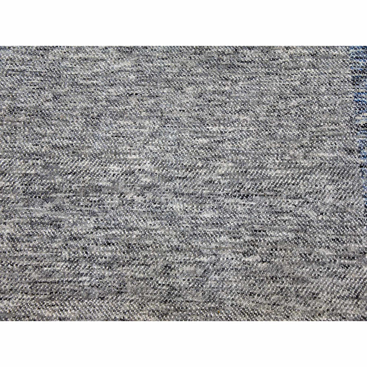 9'0" x 12'1" New Hand Knotted Grey Wool Rectangle Oriental Rug - MOA10279381