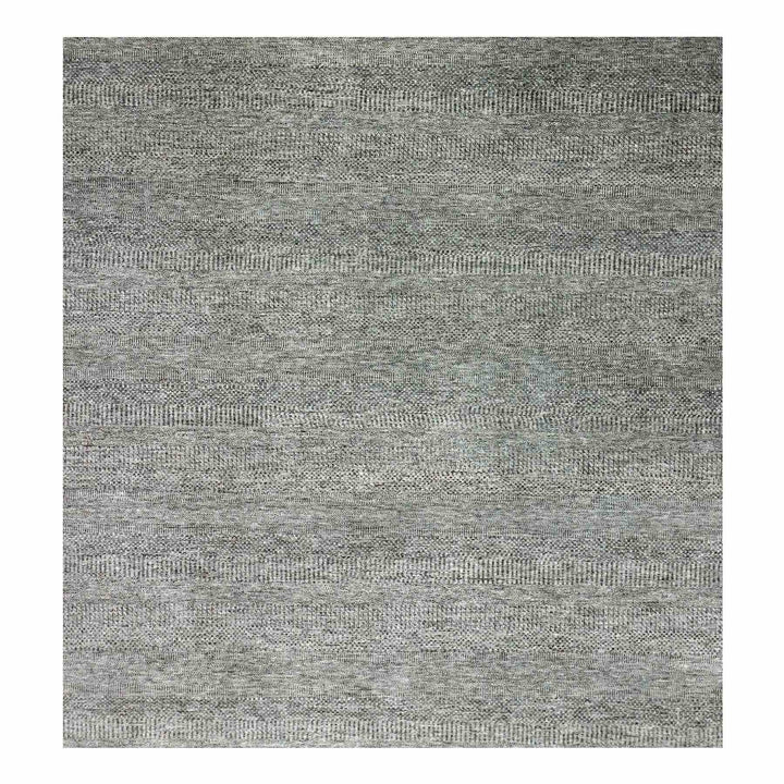 14'2" x 14'1" New Hand Knotted Grey Cotton Square Oriental Rug - MOA10279452