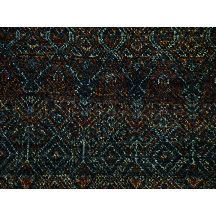 12'0" x 12'0" New Hand Knotted Brown Wool Square Oriental Rug - MOA10279454