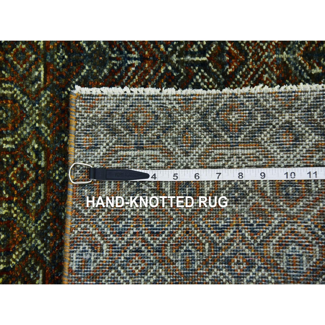 2'6" x 8'0" New Hand Knotted Brown Wool Runner Oriental Rug - MOA10279492