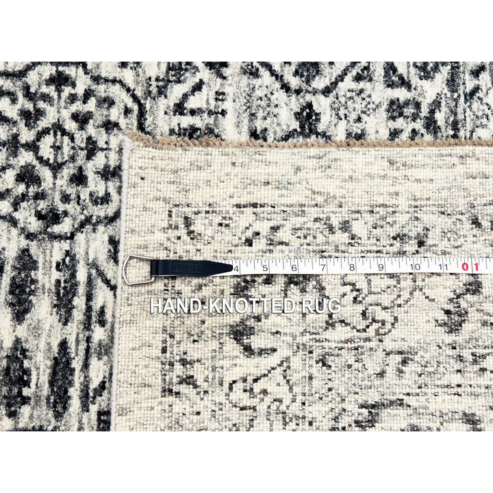 2'7" x 8'0" New Hand Knotted Ivory Cotton Runner Oriental Rug - MOA10279682