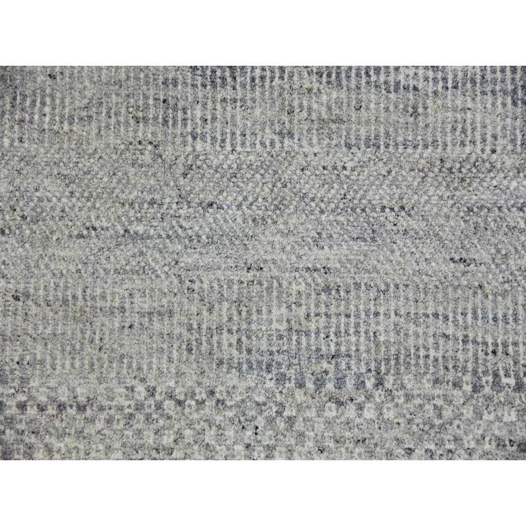 14'0" x 18'3" New Hand Knotted Grey Wool Rectangle Oriental Rug - MOA10279711