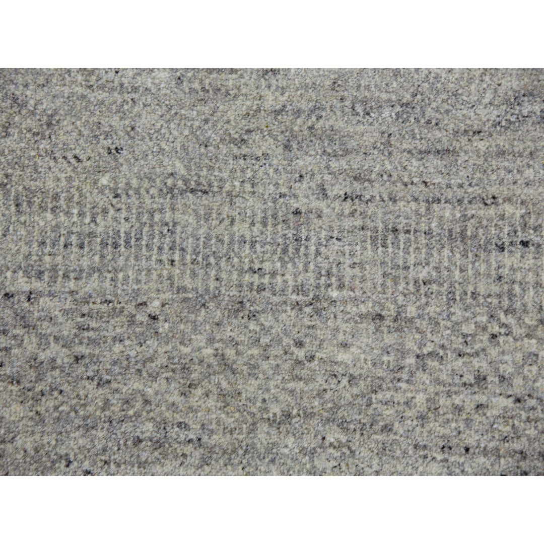 11'10" x 18'0" New Hand Knotted Grey Wool Rectangle Oriental Rug - MOA10279712