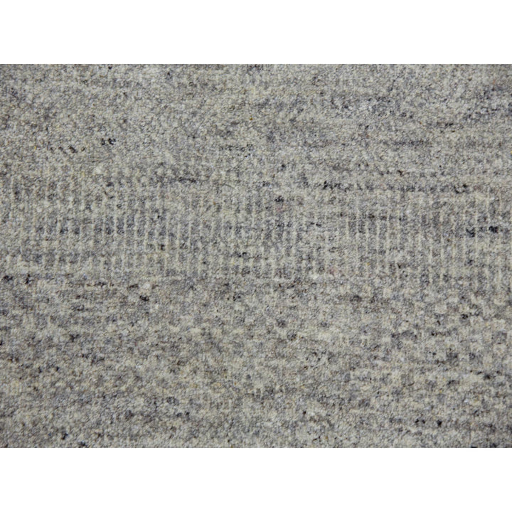 11'10" x 18'0" New Hand Knotted Grey Wool Rectangle Oriental Rug - MOA10279712