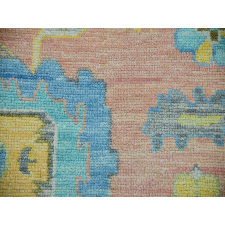 10'3" x 14'0" New Hand Knotted Pink Cotton Rectangle Oriental Rug - MOA10279946