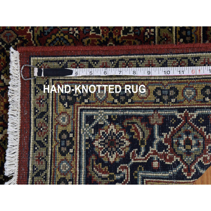 5'0" x 7'1" New Hand Knotted Red Wool Rectangle Oriental Rug - MOA10280012