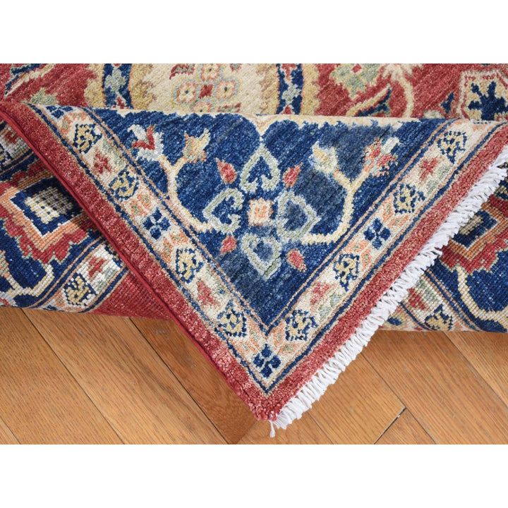 5'0" x 6'6" New Hand Knotted Red Wool Rectangle Oriental Rug - MOA10280078