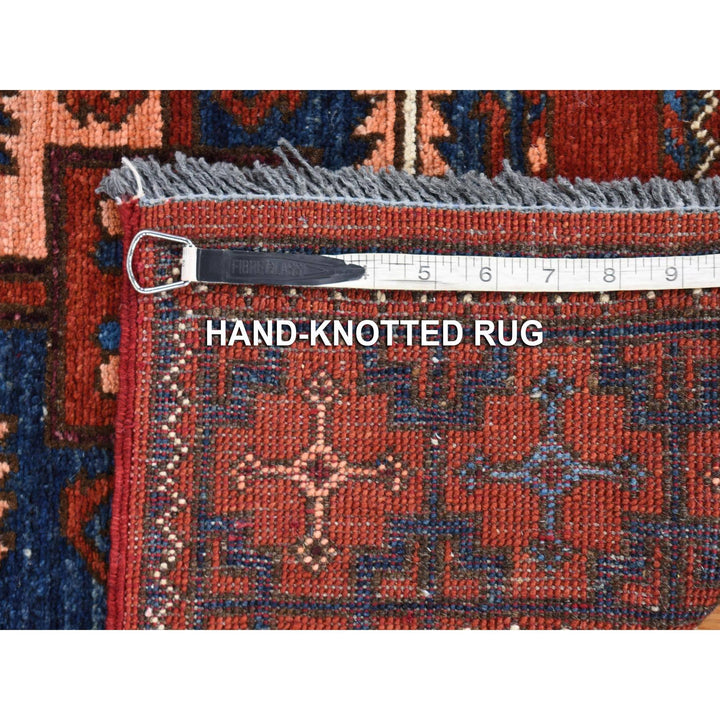 3'10" x 5'10" New Hand Knotted Red Wool Rectangle Oriental Rug - MOA10280165