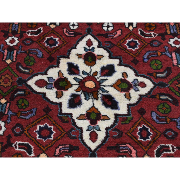 3'4" x 5'5" New Hand Knotted Red Wool Rectangle Oriental Rug - MOA10280181