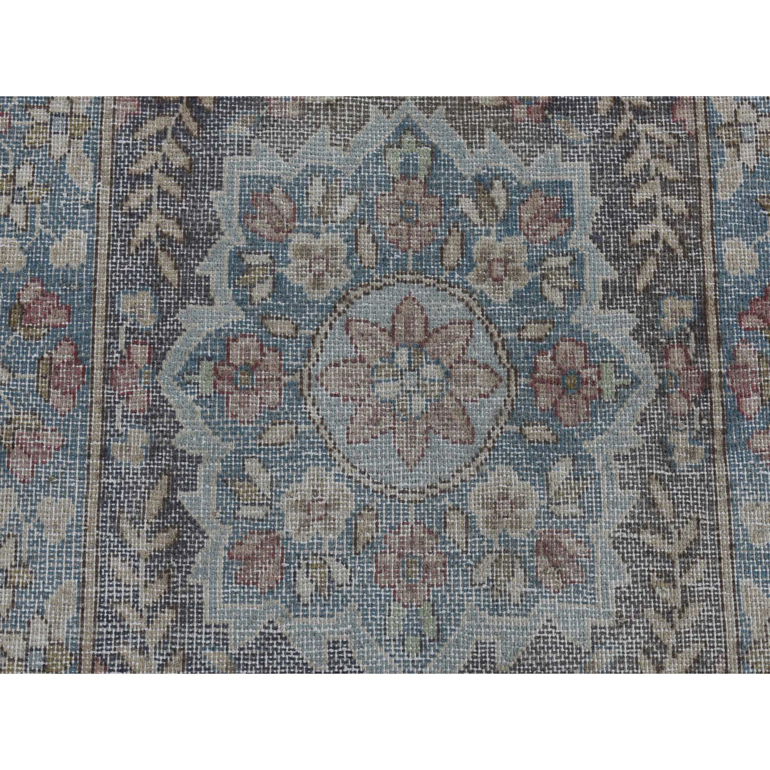 1'9" x 3'8" New Hand Knotted Blue Cotton Rectangle Oriental Rug - MOA10280304