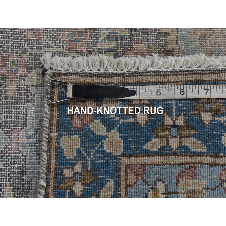 1'9" x 3'8" New Hand Knotted Blue Cotton Rectangle Oriental Rug - MOA10280304