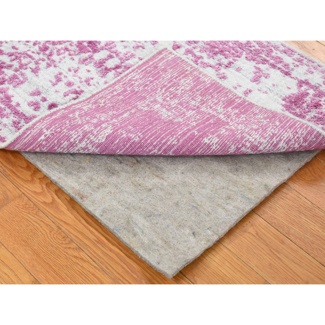 2'0" x 3'0" New Hand Loomed Pink Cotton Rectangle Oriental Rug - MOA10280332