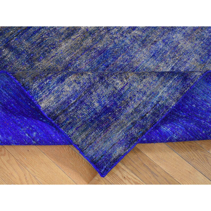 8'9" x 12'0" New Hand Knotted Purple Sari Silk Rectangle Oriental Rug - MOA10280446