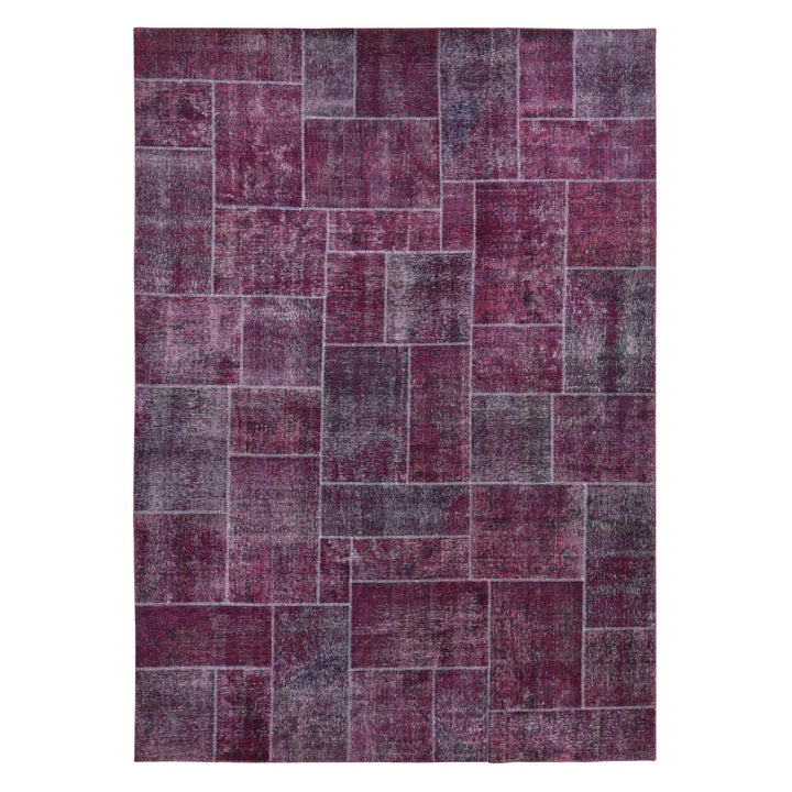 9'1" x 12'10" Vintage Hand Knotted Red Wool Rectangle Oriental Rug - MOA10280662