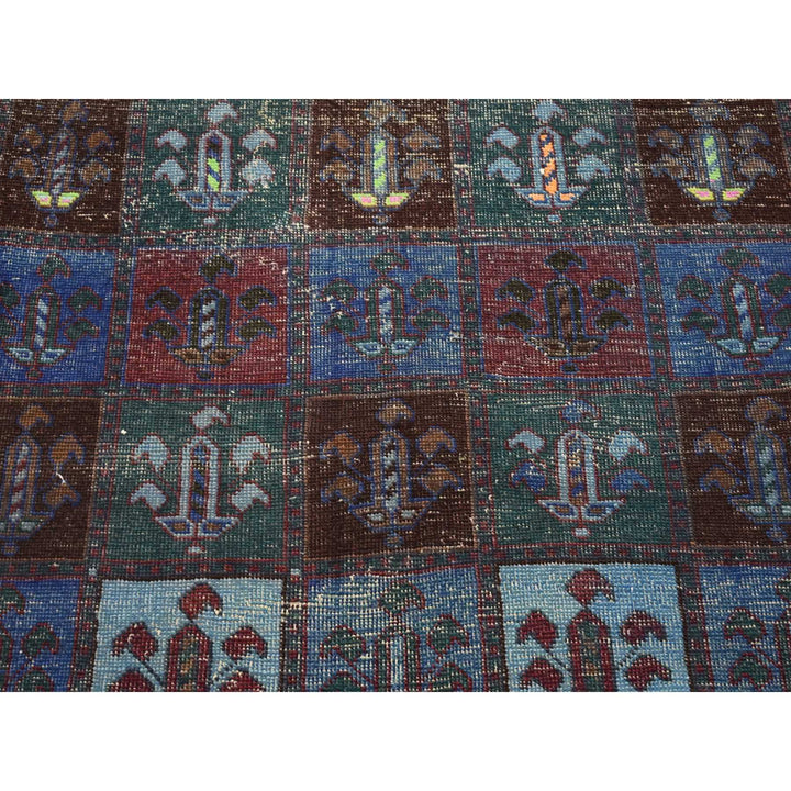 4'3" x 8'2" New Hand Knotted Blue Wool Rectangle Oriental Rug - MOA10280671