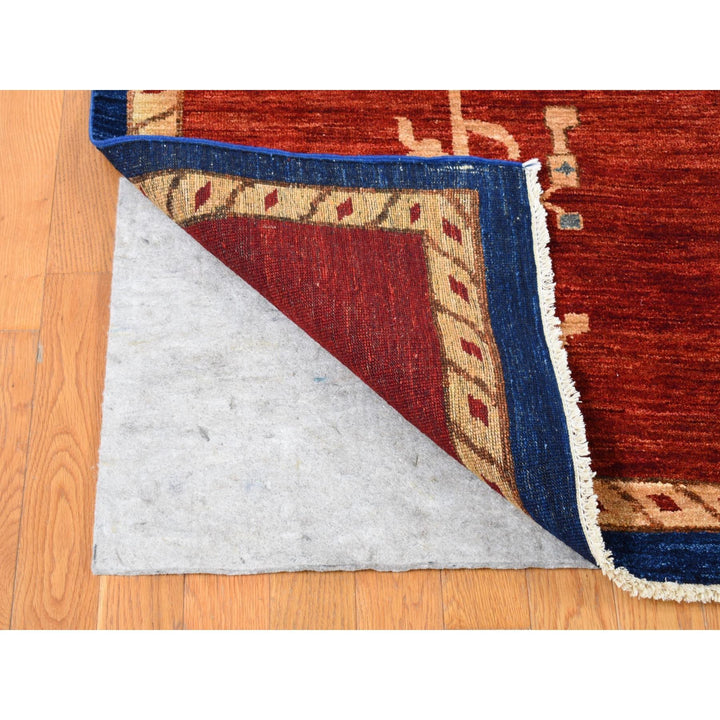 10'3" x 14'0" New Hand Knotted Red Cotton Rectangle Oriental Rug - MOA10280673