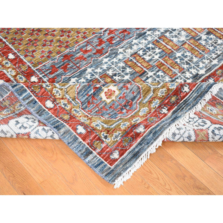 10'2" x 14'2" New Hand Knotted Grey New Zealand Wool Rectangle Oriental Rug - MOA10280685