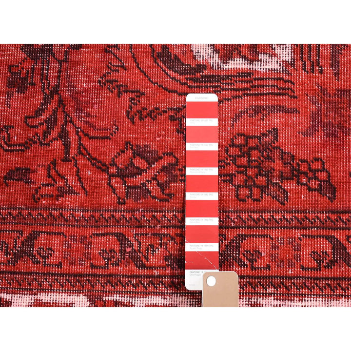 8'7" x 10'8" New Hand Knotted Red Wool Rectangle Oriental Rug - MOA10280695