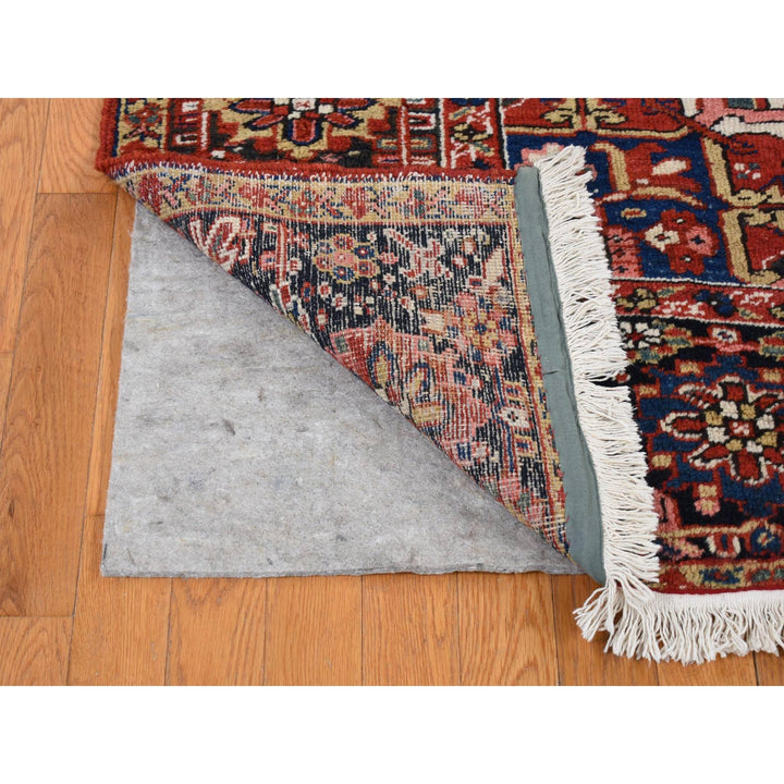 8'10" x 11'8" Vintage Hand Knotted Red Wool Rectangle Oriental Rug - MOA10280776