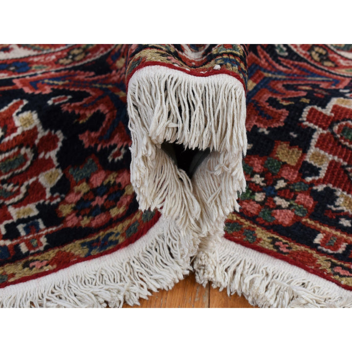 8'10" x 11'8" Vintage Hand Knotted Red Wool Rectangle Oriental Rug - MOA10280776