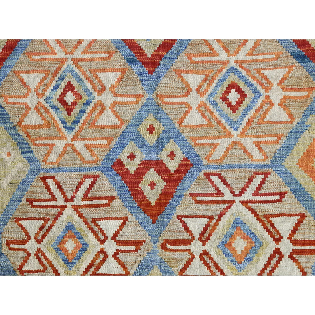 4'1" x 5'10" New Hand Woven Multicolored Wool Rectangle Oriental Rug - MOA10281344