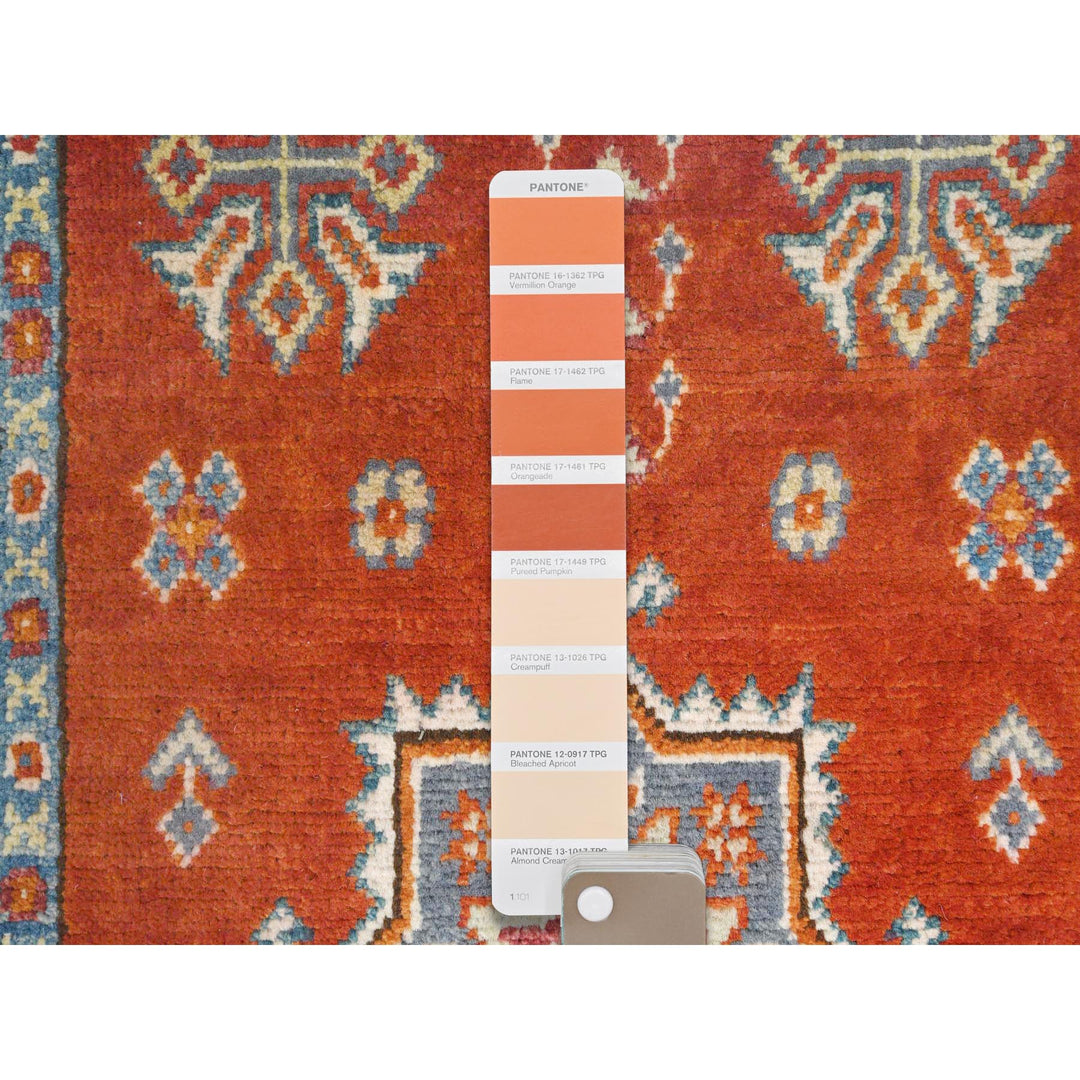 2'0" x 3'3" New Hand Knotted Red Cotton Rectangle Oriental Rug - MOA10281772