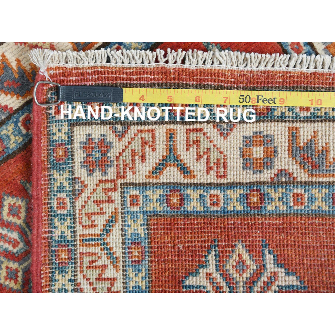 2'0" x 3'3" New Hand Knotted Red Cotton Rectangle Oriental Rug - MOA10281772