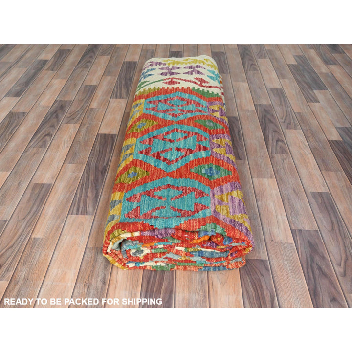 10'0" x 16'0" New Hand Woven Multicolored Wool Rectangle Oriental Rug - MOA10281782