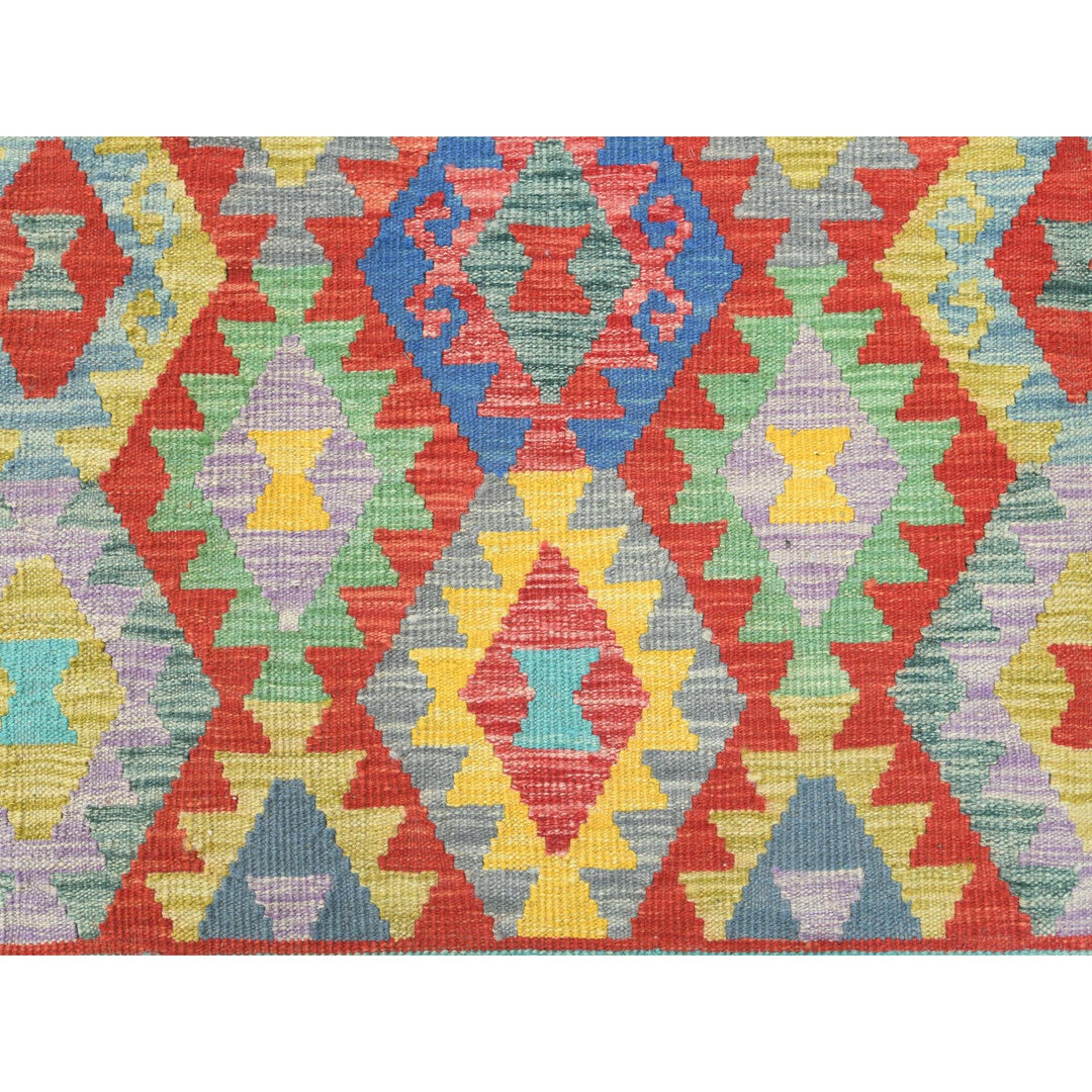 13'1" x 16'2" New Hand Woven Multicolored Wool Rectangle Oriental Rug - MOA10281803