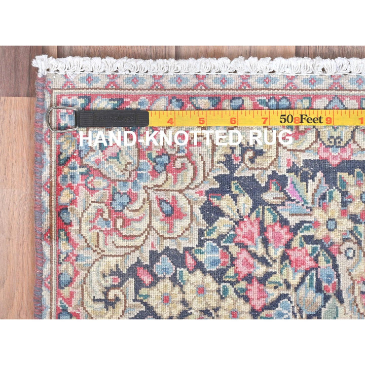 1'8" x 1'8" Vintage Hand Knotted Multicolored Cotton Square Oriental Rug - MOA10281949