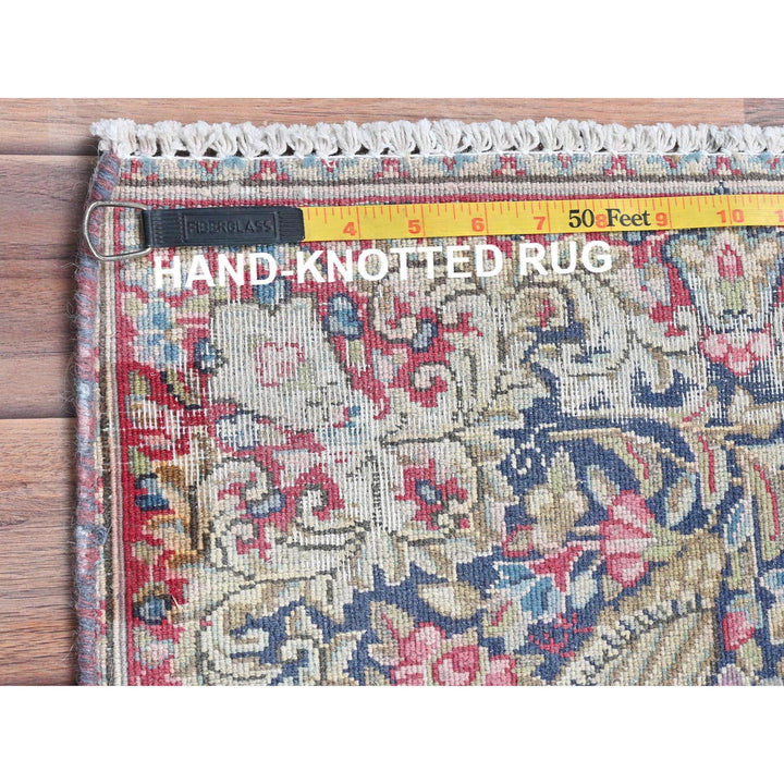 1'7" x 1'9" Vintage Hand Knotted Multicolored Cotton Square Oriental Rug - MOA10281952