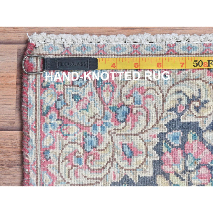 1'8" x 1'9" Vintage Hand Knotted Multicolored Cotton Square Oriental Rug - MOA10281953