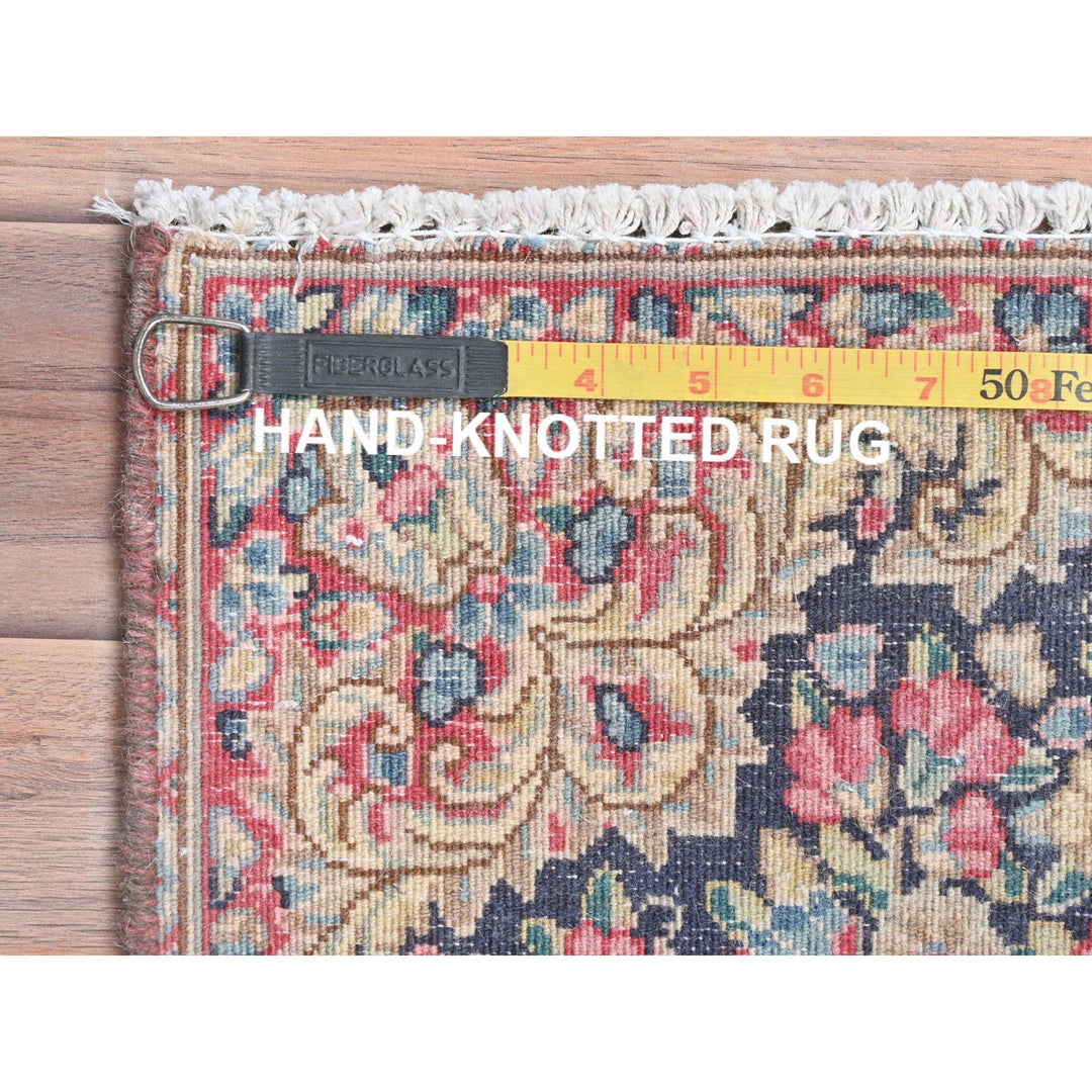 1'8" x 1'8" Vintage Hand Knotted Multicolored Cotton Square Oriental Rug - MOA10281956