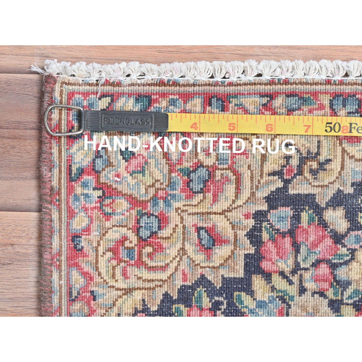 1'8" x 1'8" Vintage Hand Knotted Multicolored Cotton Square Oriental Rug - MOA10281956