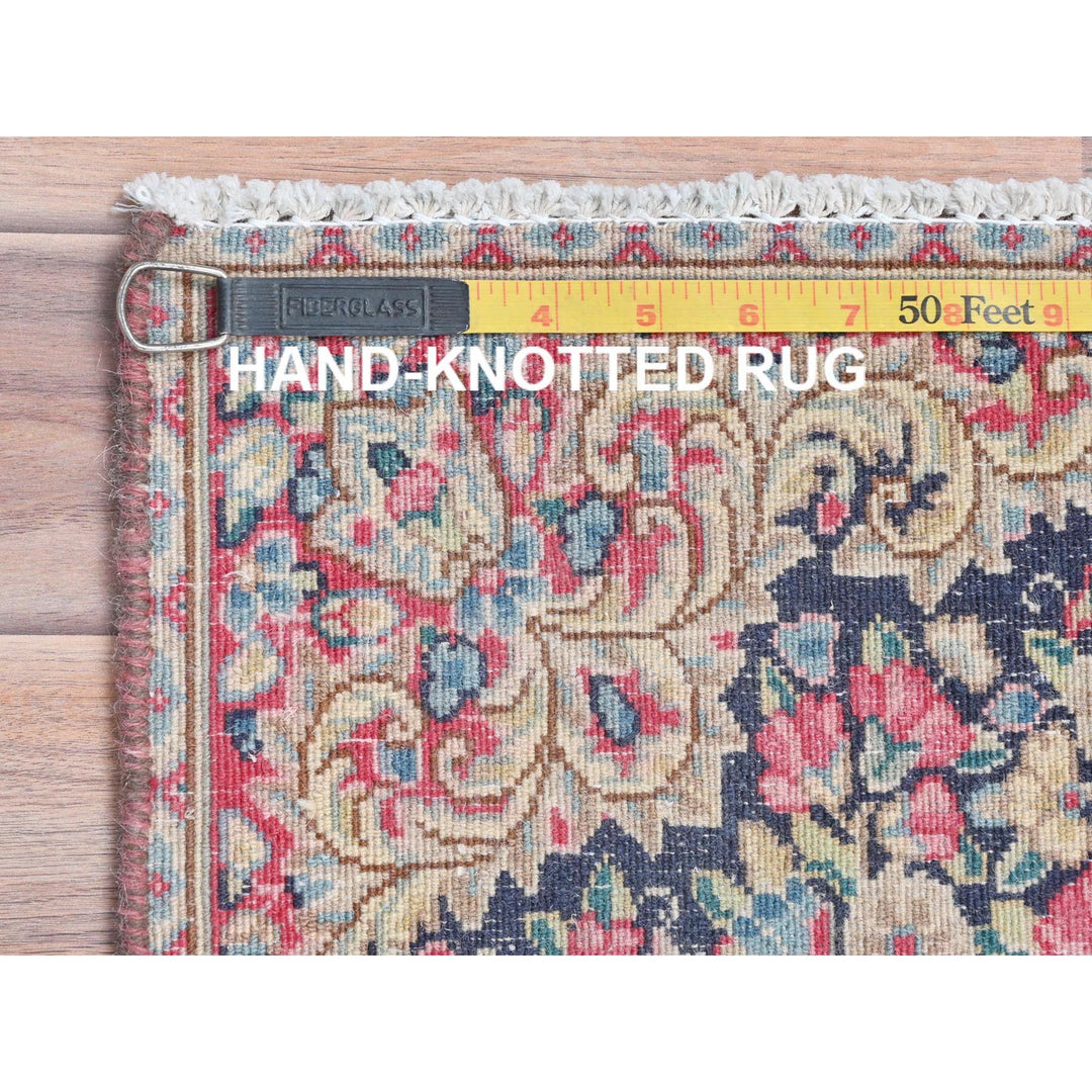 1'9" x 1'8" Vintage Hand Knotted Multicolored Cotton Square Oriental Rug - MOA10281957