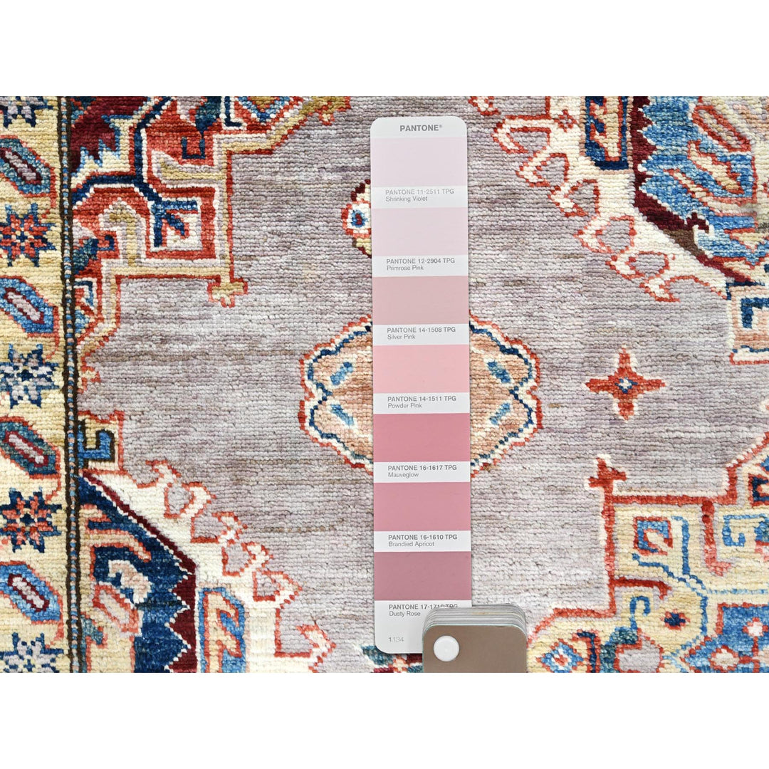 9'5" x 9'9" New Hand Knotted Pink Wool Square Oriental Rug - MOA10282319