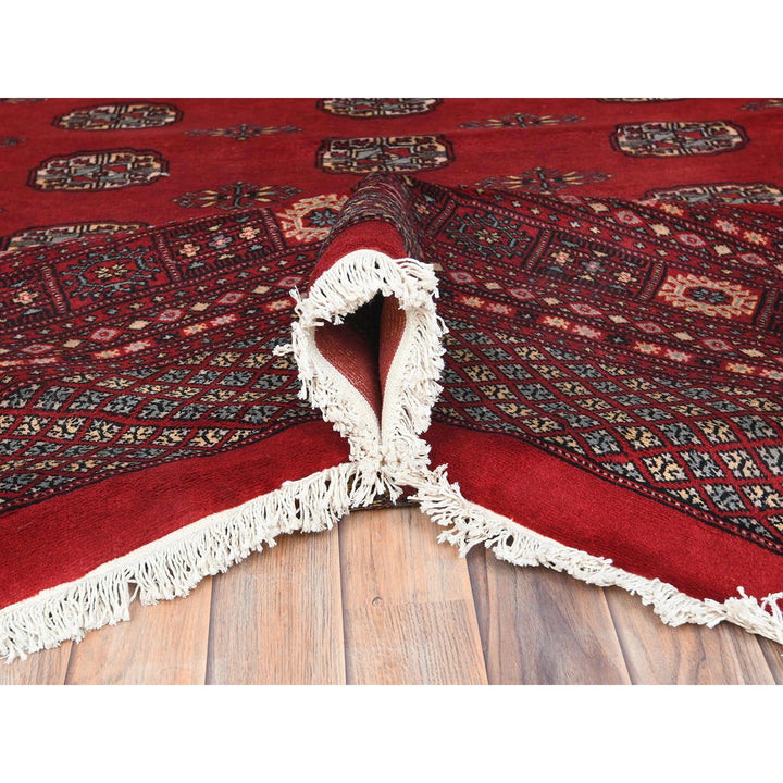 12'0" x 17'10" New Hand Knotted Red Wool Rectangle Oriental Rug - MOA10282395