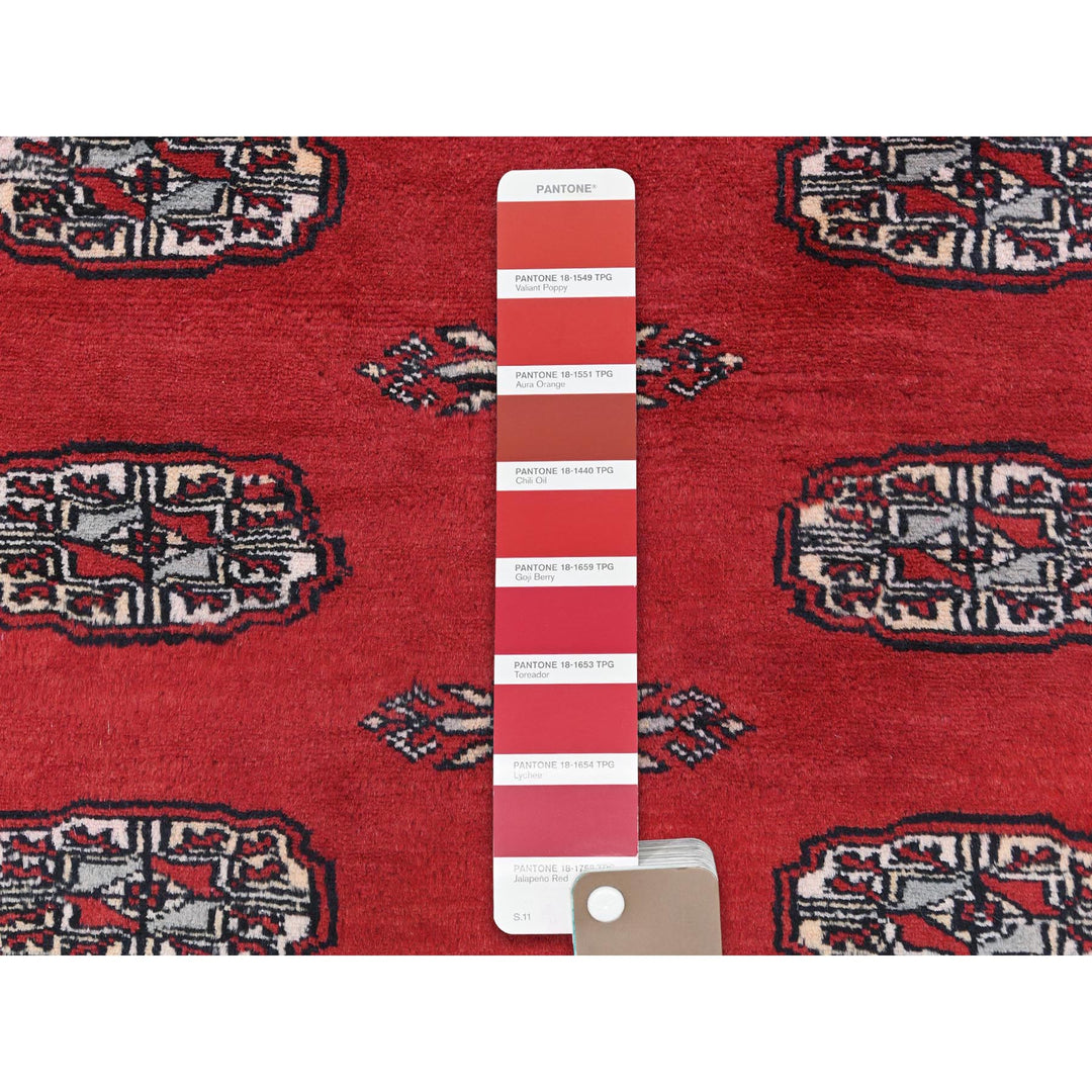 12'0" x 17'10" New Hand Knotted Red Wool Rectangle Oriental Rug - MOA10282395