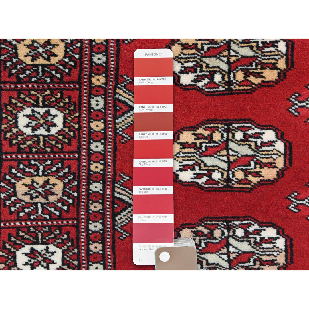 2'0" x 3'0" New Hand Knotted Red Cotton Rectangle Oriental Rug - MOA10282407