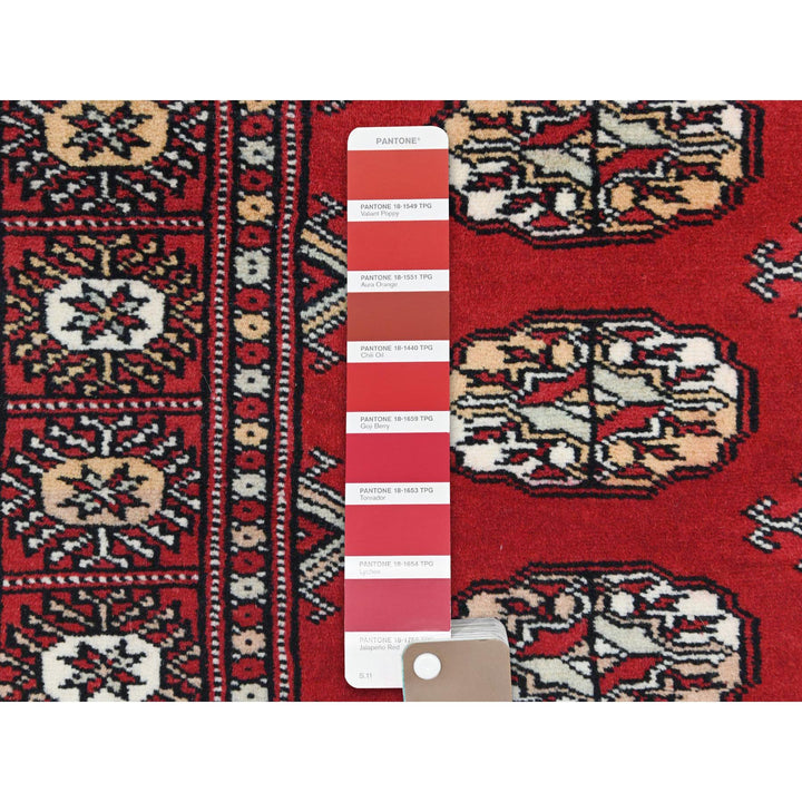 2'0" x 3'0" New Hand Knotted Red Cotton Rectangle Oriental Rug - MOA10282407