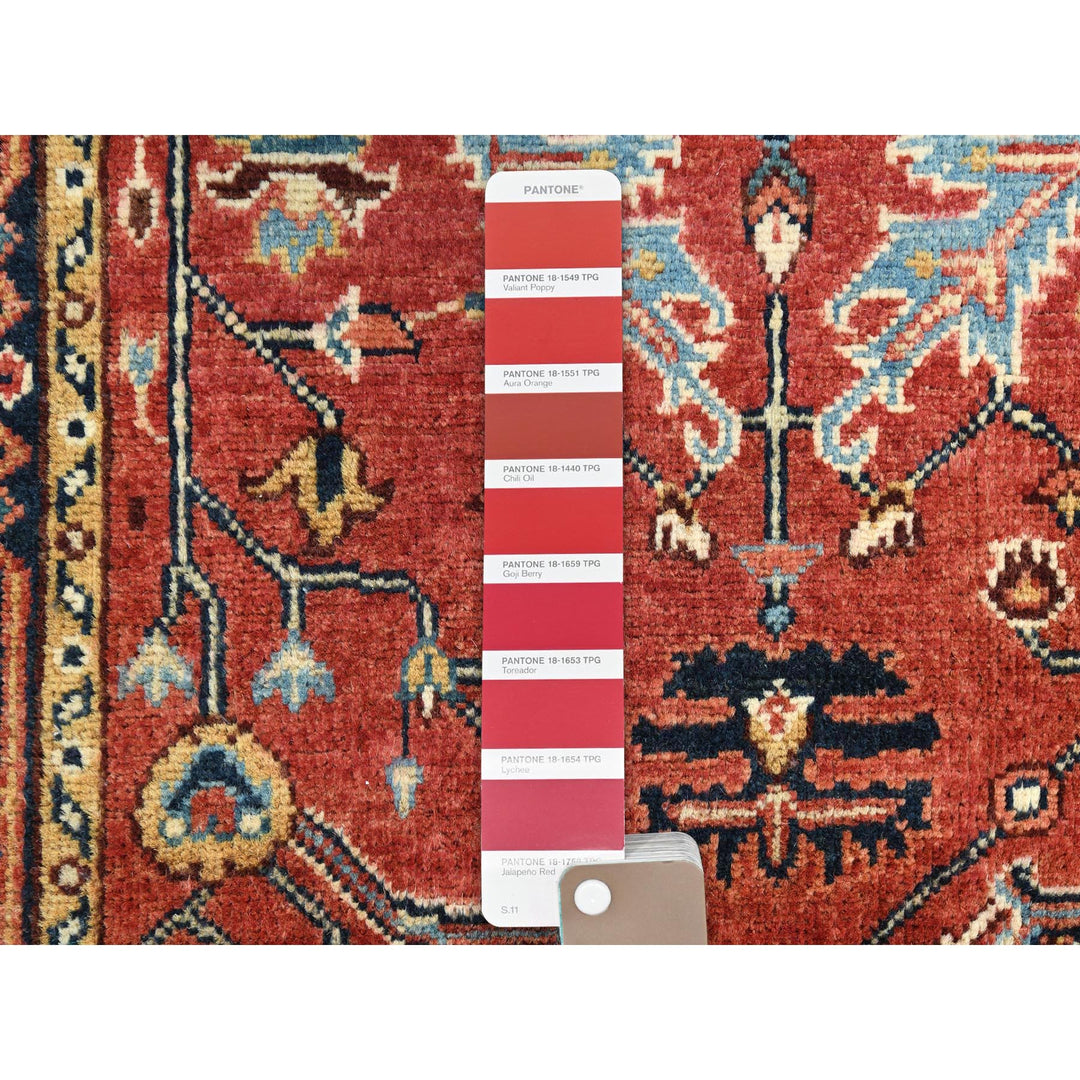 3'0" x 4'9" New Hand Knotted Red Wool Rectangle Oriental Rug - MOA10282509