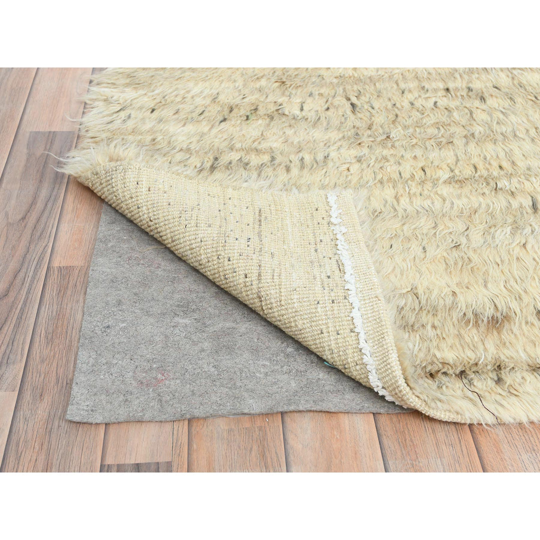 10'1" x 14'1" New Hand Knotted Beige Wool Rectangle Oriental Rug - MOA10282565