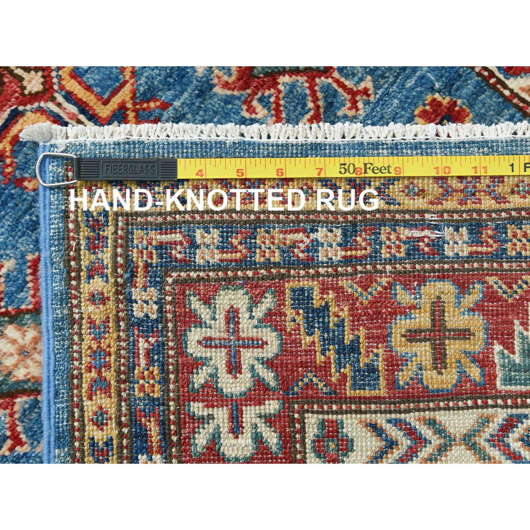 2'8" x 34'0" New Hand Knotted Blue Wool Runner Oriental Rug - MOA10282579