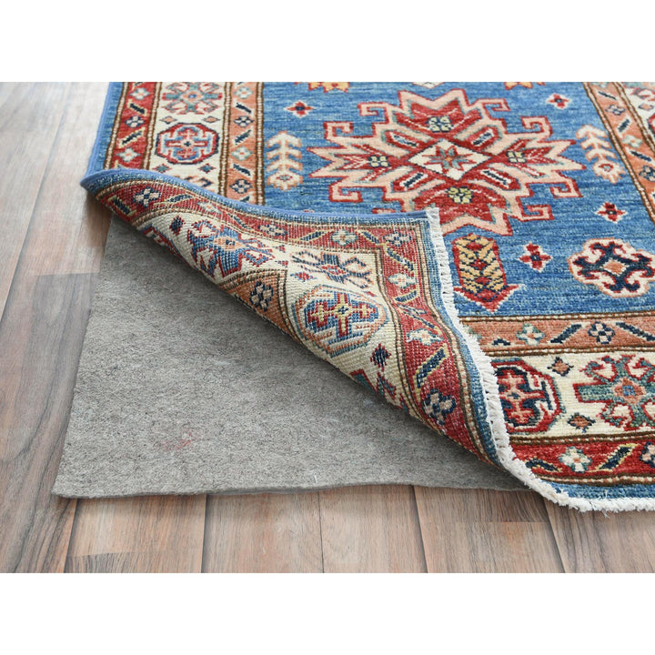 2'6" x 33'5" New Hand Knotted Blue Wool Runner Oriental Rug - MOA10282580